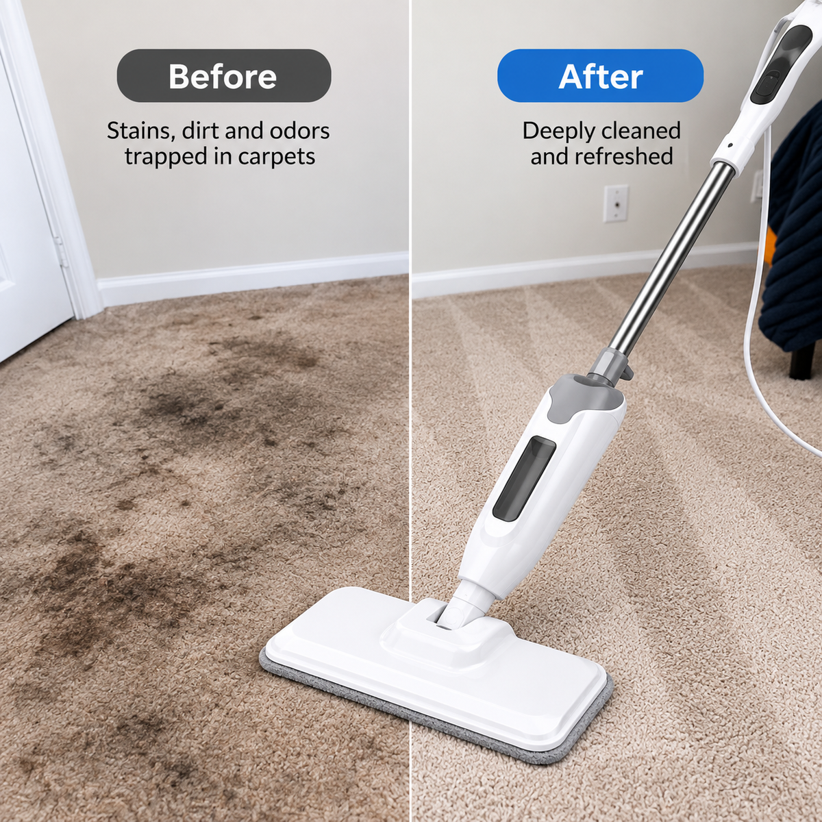 Rugora™ DeepClean Carpet Cleaner – Carpet, Rug & Upholstery Stain Cleaning Machine